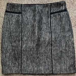 White House Black Market Elegant Black and Gray Women's Skirt